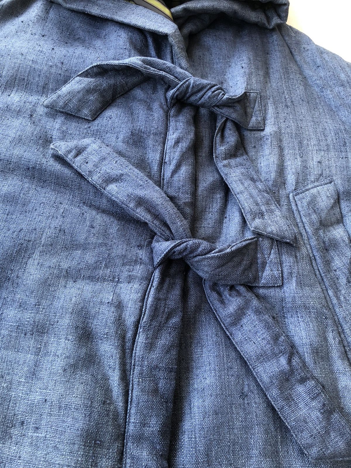 Romeo Gigli GRAIL🔥Gigli 🇮🇹 Indigo Crafted Lhamo Hoodie Cloaks Jacket Size US XL / EU 56 / 4 - 6 Thumbnail