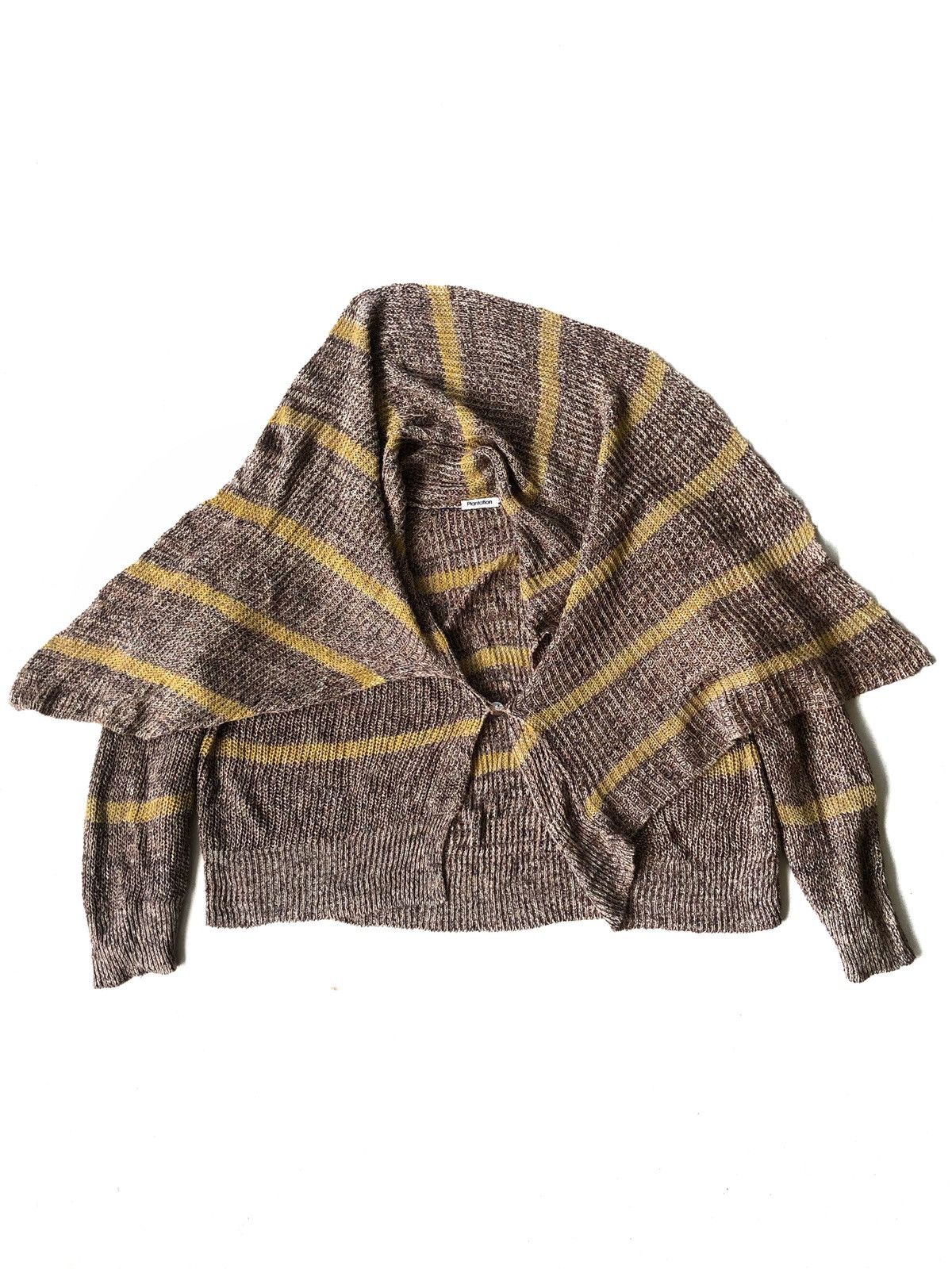 Issey Miyake GRAIL🔥Plantation Stripe CableKnit Witch Cardigan Size US M / EU 48-50 / 2 - 1 Thumbnail