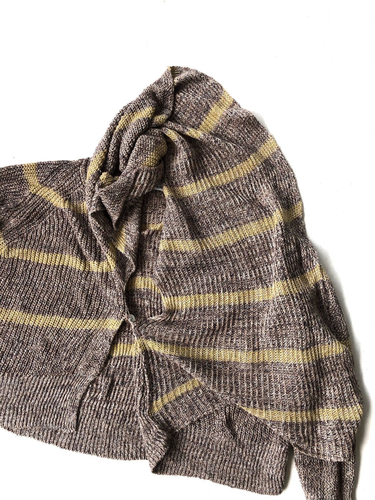 Issey Miyake GRAIL🔥Plantation Stripe CableKnit Witch Cardigan Size US M / EU 48-50 / 2 - 5 Thumbnail