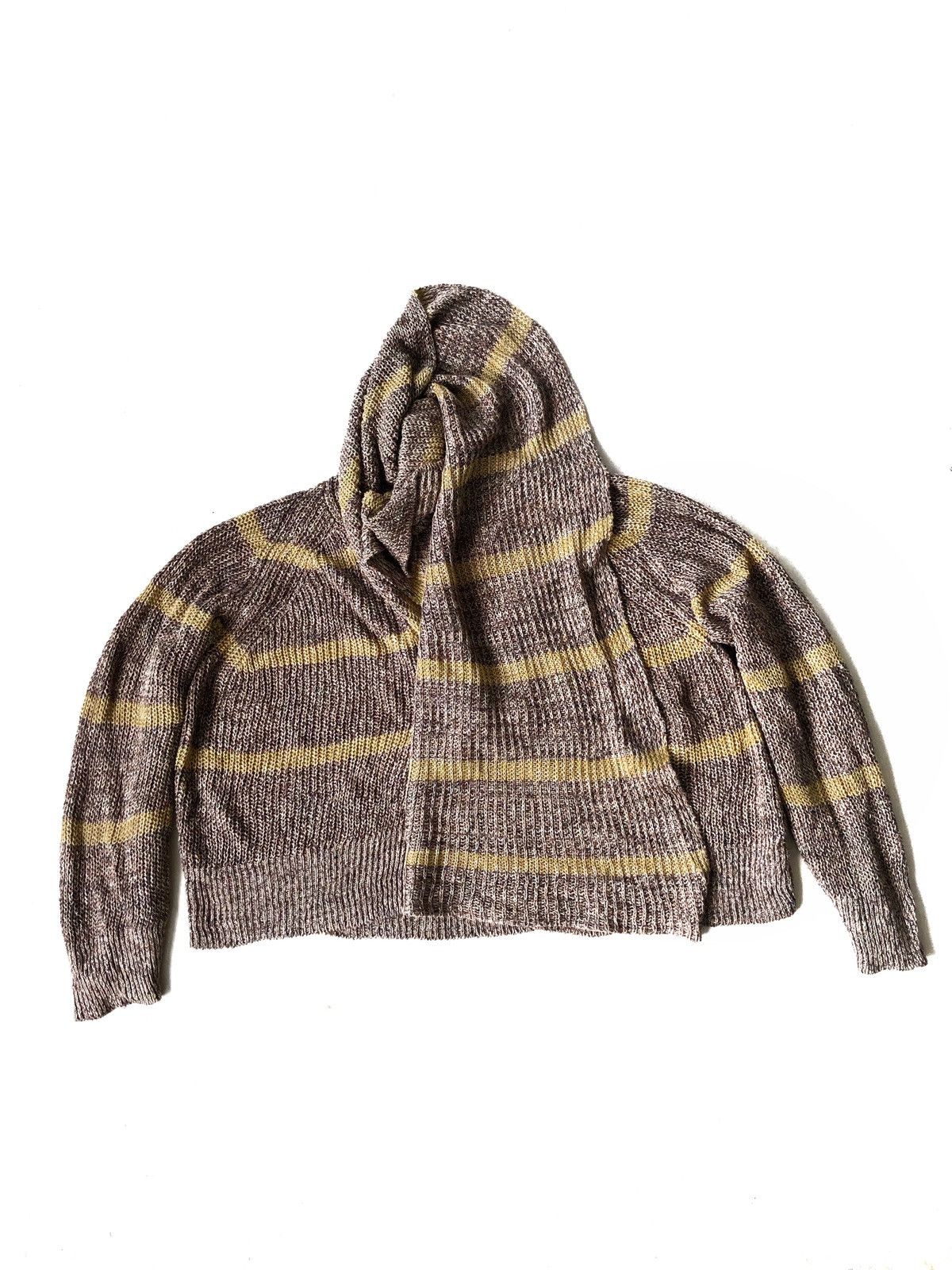 Issey Miyake GRAIL🔥Plantation Stripe CableKnit Witch Cardigan Size US M / EU 48-50 / 2 - 2 Thumbnail