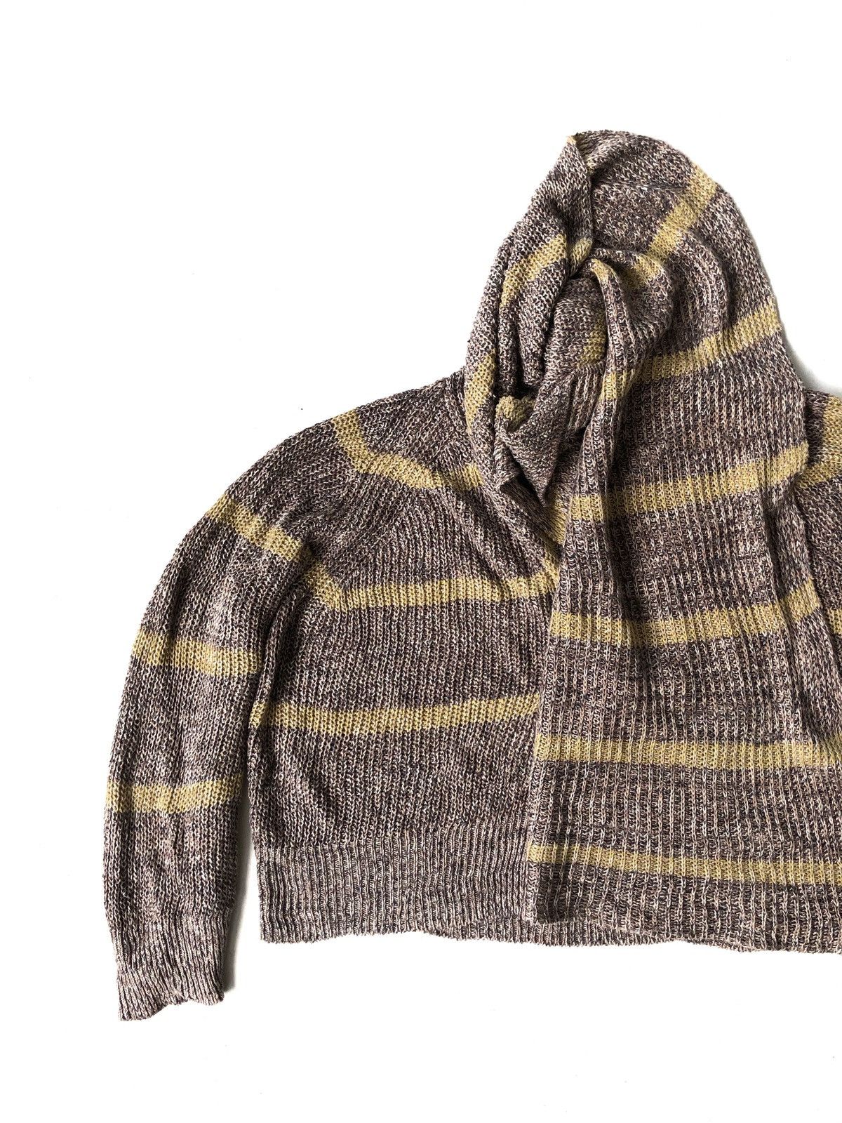 Issey Miyake GRAIL🔥Plantation Stripe CableKnit Witch Cardigan Size US M / EU 48-50 / 2 - 4 Thumbnail