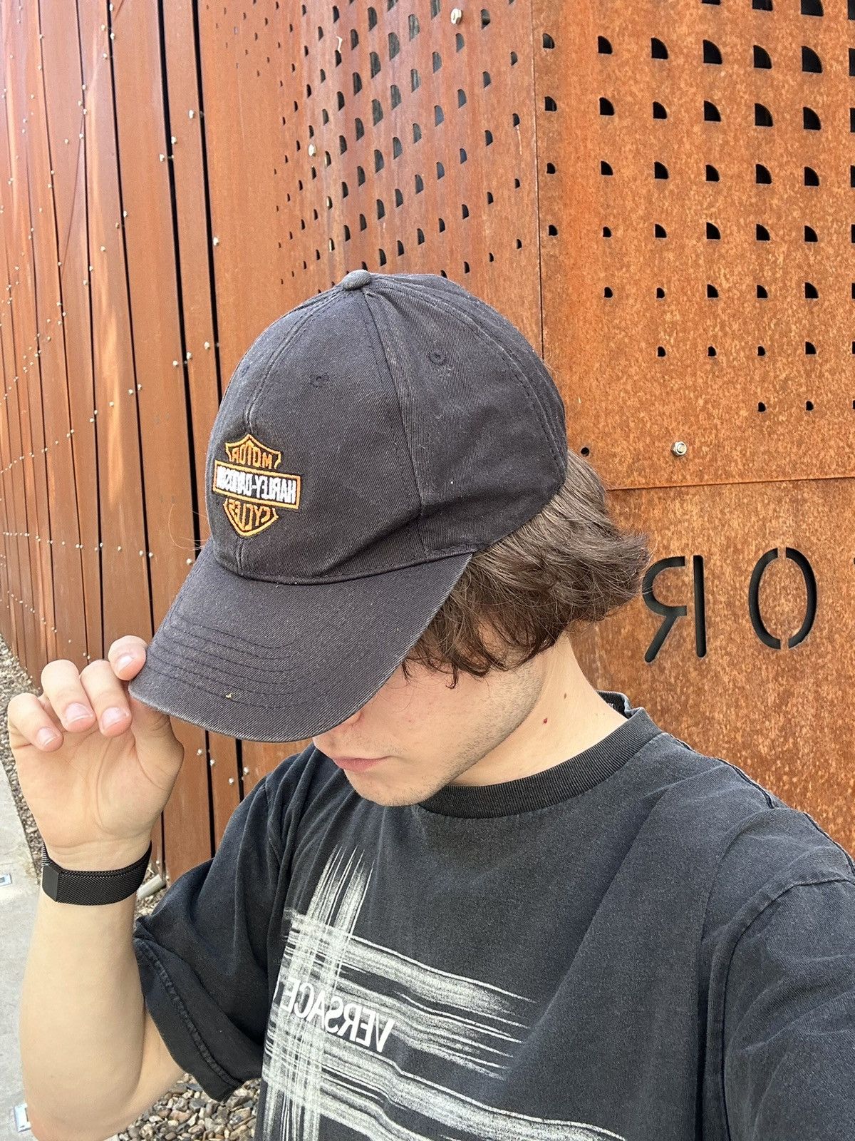Harley Davidson × Vintage Vintage Harley Davidson Faded Cap Size ONE SIZE - 2 Thumbnail