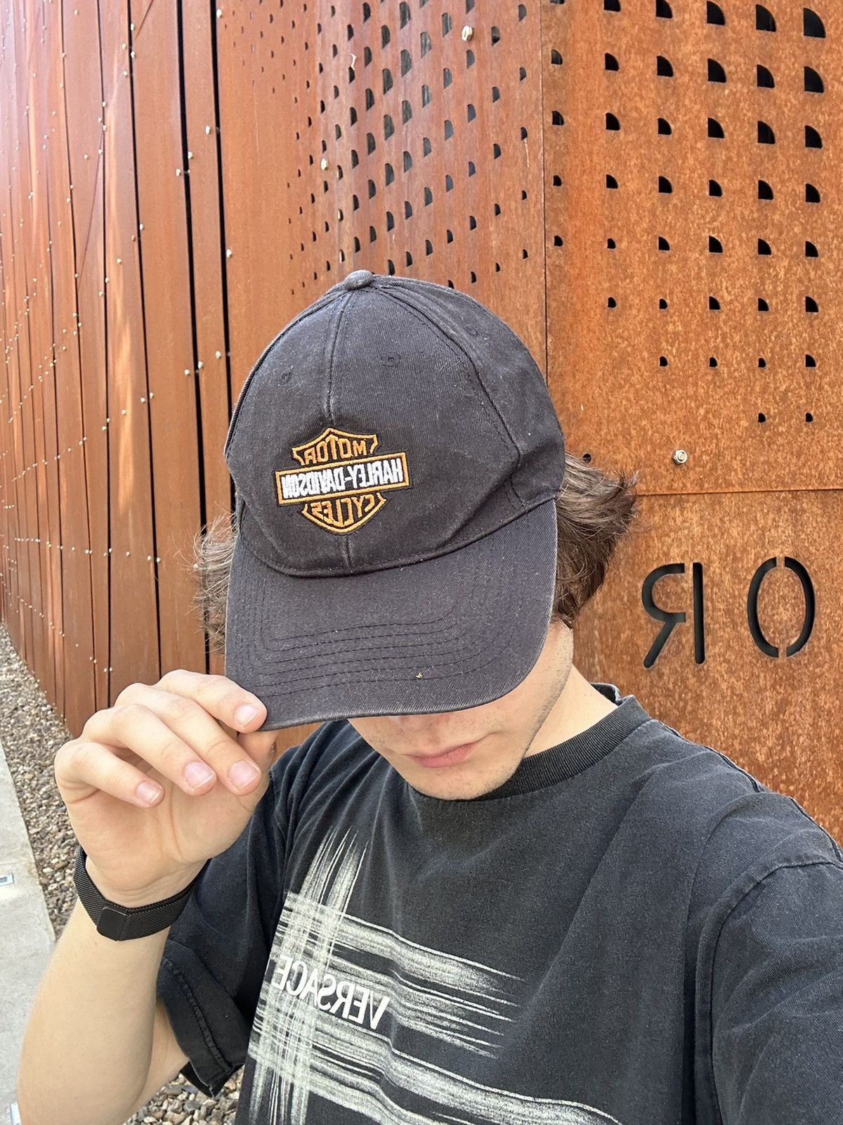 Harley Davidson × Vintage Vintage Harley Davidson Faded Cap Size ONE SIZE - 7 Thumbnail