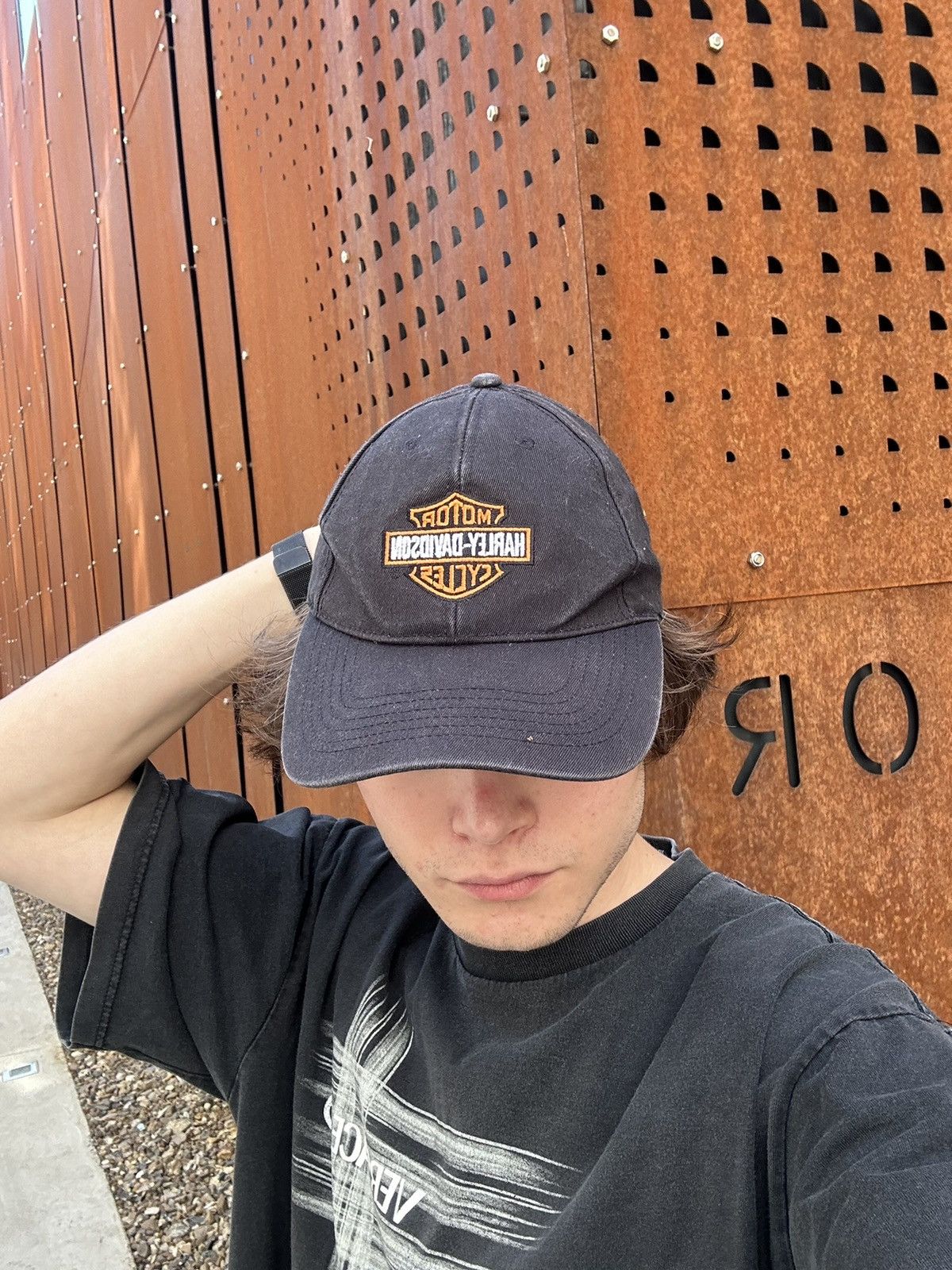 Harley Davidson × Vintage Vintage Harley Davidson Faded Cap Size ONE SIZE - 1 Thumbnail