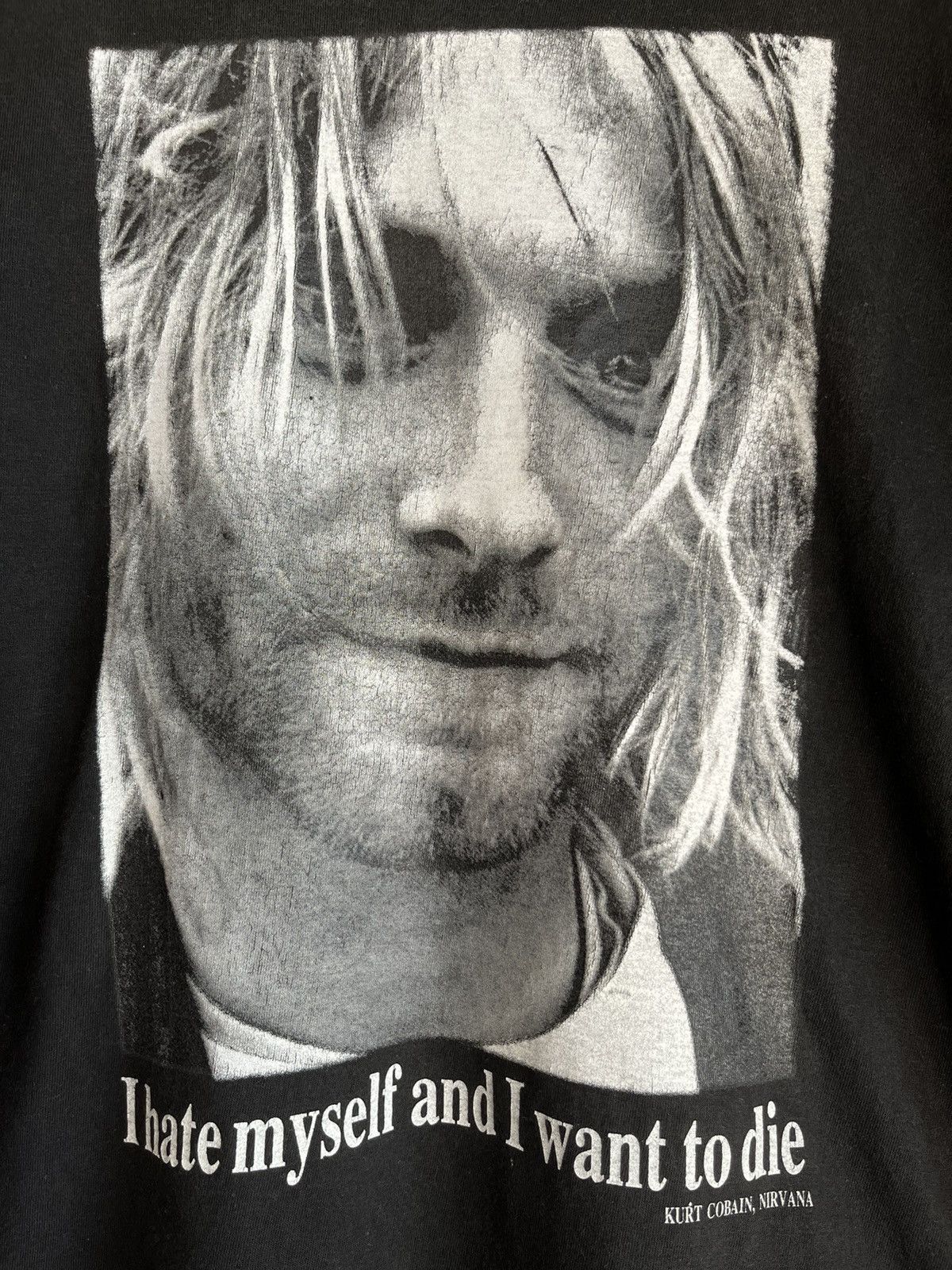 Vintage Kurt cobain ft8 bootleg tee misspelled Size US M / EU 48-50 / 2 - 2 Thumbnail