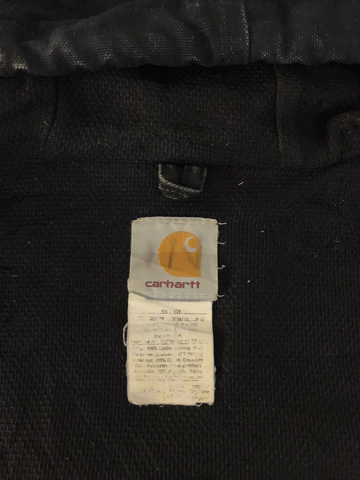 Carhartt Carhartt Loose Black Washed Insulated Thick Jacket Zip Up Size US XL / EU 56 / 4 - 7 Thumbnail