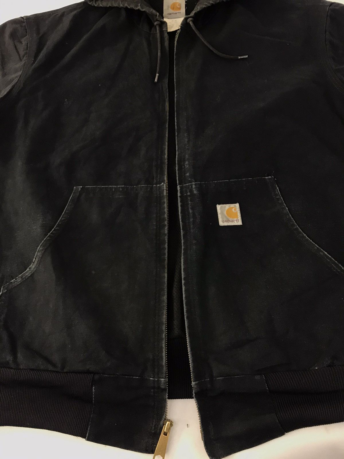 Carhartt Carhartt Loose Black Washed Insulated Thick Jacket Zip Up Size US XL / EU 56 / 4 - 5 Thumbnail