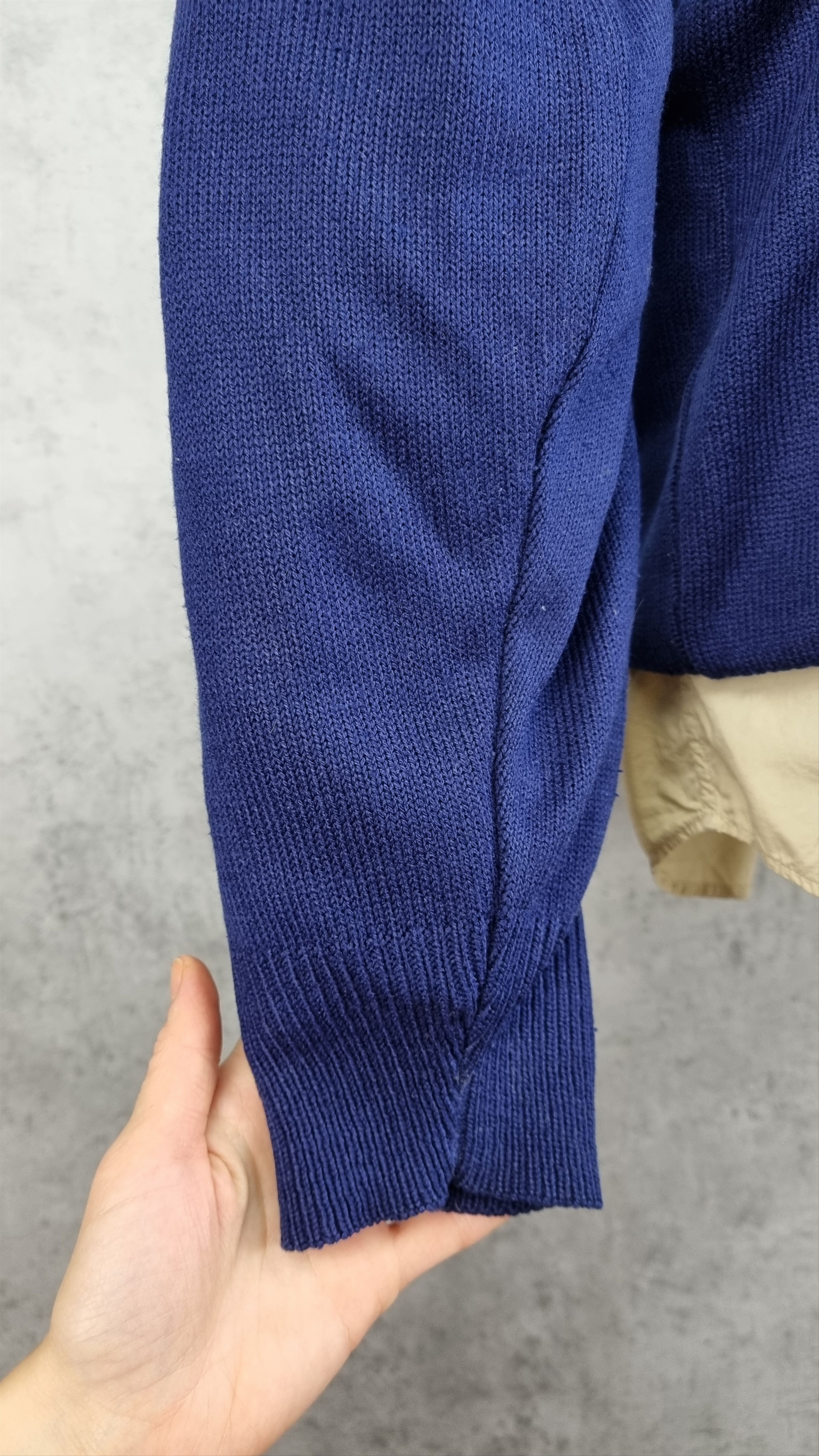 Golf Wang × Lacoste 90s LACOSTE Blue Vintage Knitted Sweater V Neck Tennis Size US XL / EU 56 / 4 - 15 Thumbnail