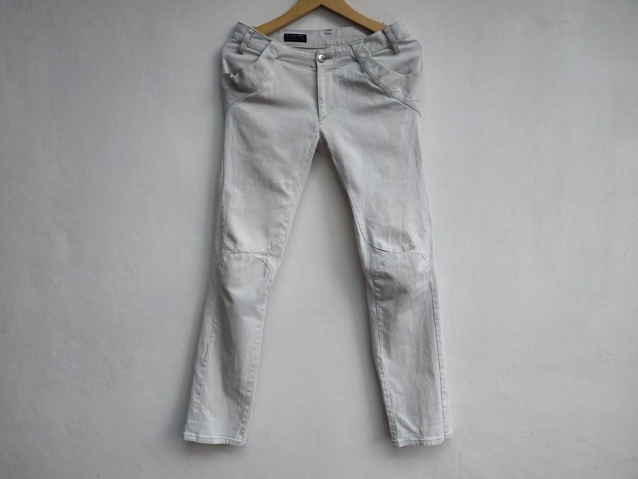 Final Home Final Home Issey Miyake Stretch Geometric Biker Pants Size US 29 - 2 Thumbnail