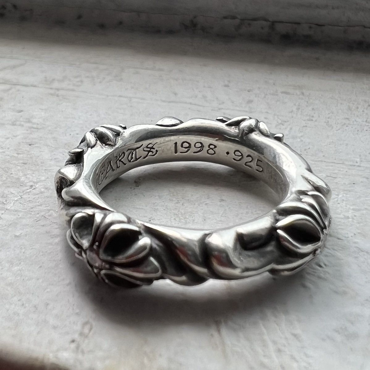 Chrome Hearts Vintage 1998 Chrome Hearts Sterling Diamond Ring Size ONE SIZE - 4 Thumbnail