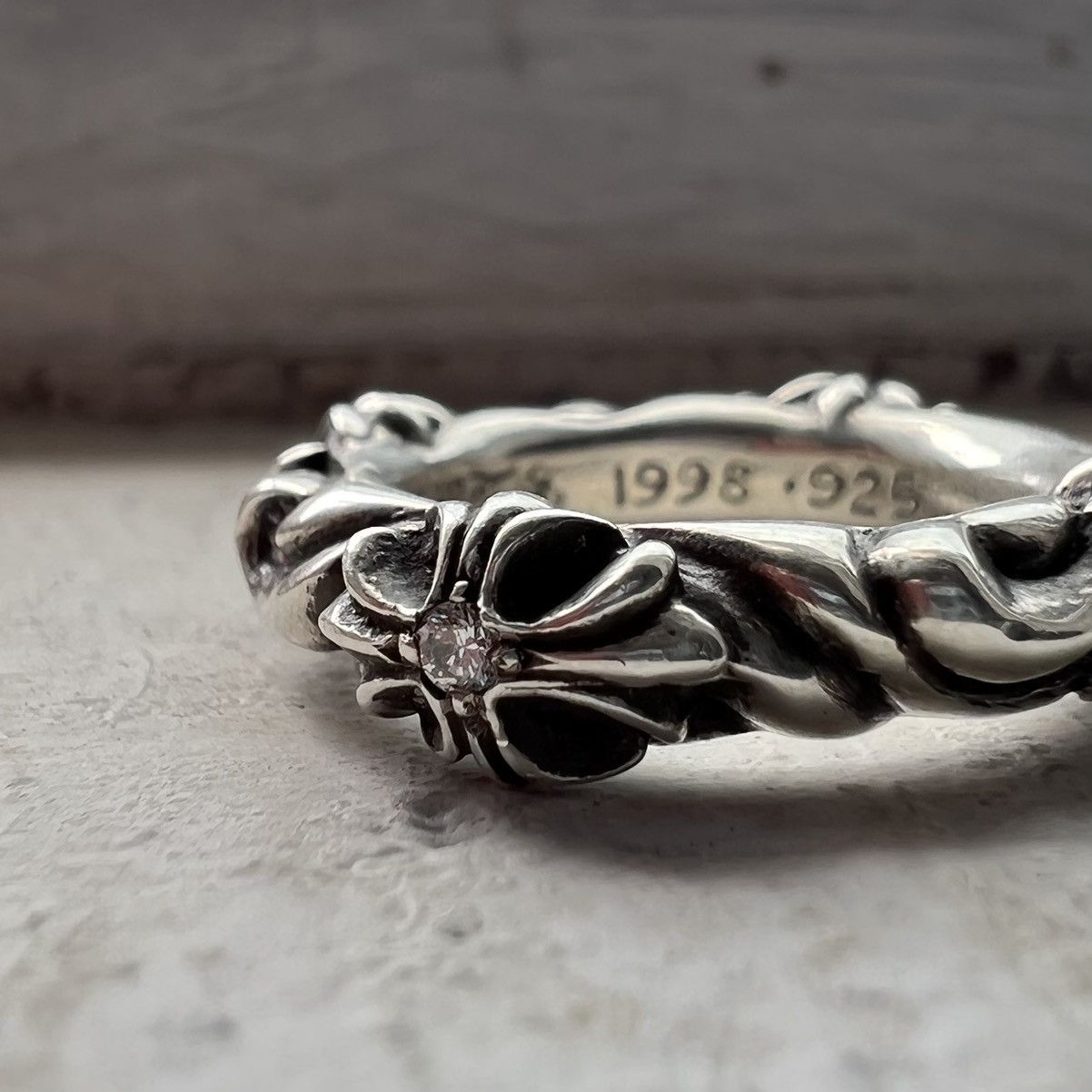 Chrome Hearts Vintage 1998 Chrome Hearts Sterling Diamond Ring Size ONE SIZE - 3 Thumbnail