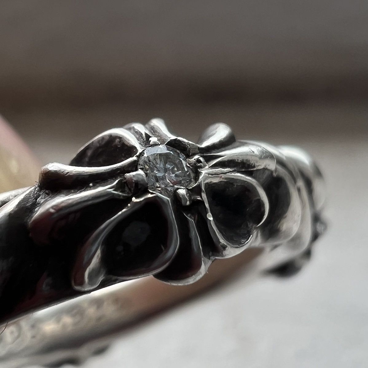 Chrome Hearts Vintage 1998 Chrome Hearts Sterling Diamond Ring Size ONE SIZE - 2 Thumbnail