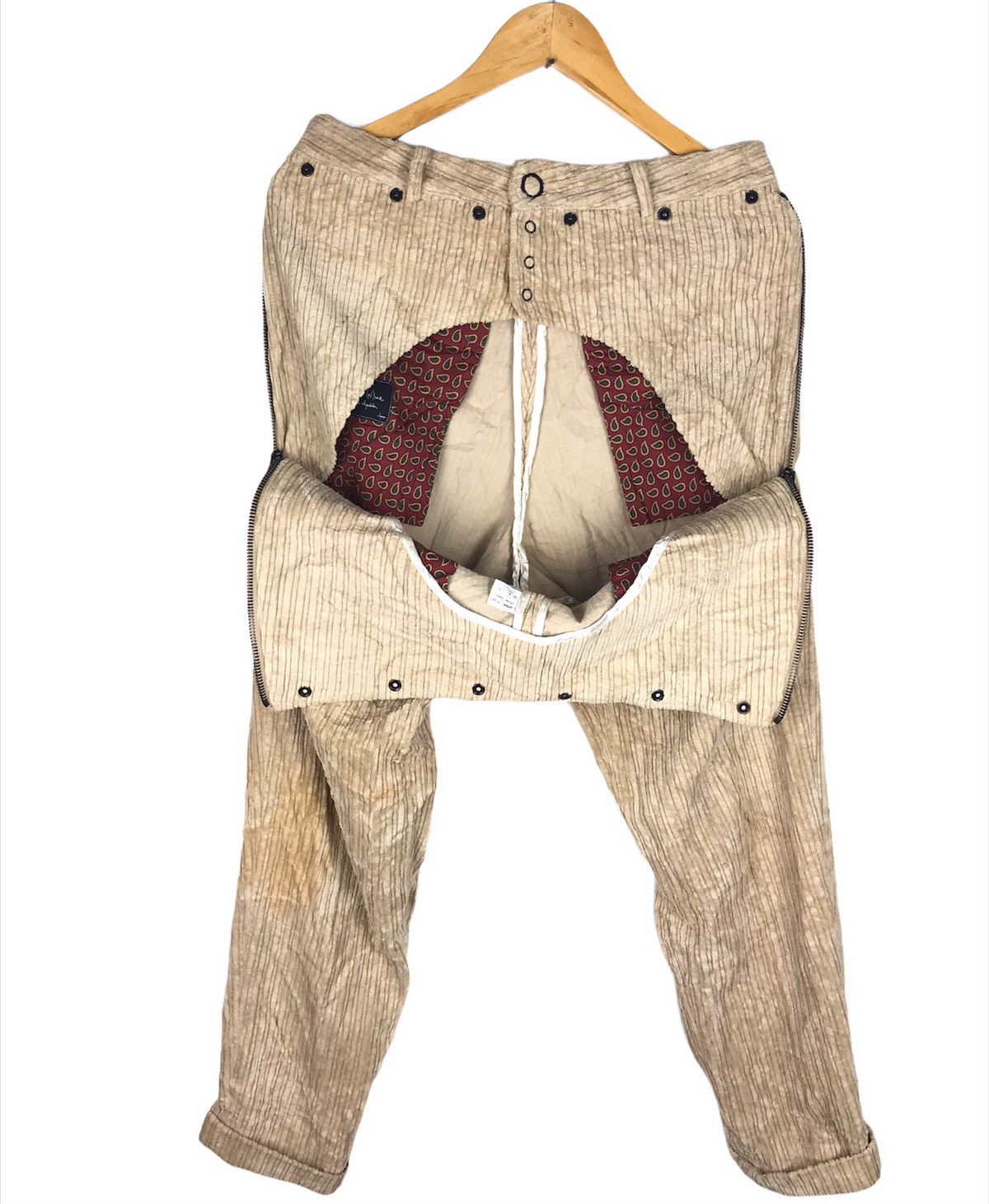 Number (N)ine Number (N)ine F/W 2003 "Touch Me I'm Sick" Corduroy Pants Size US 30 / EU 46 - 4 Thumbnail
