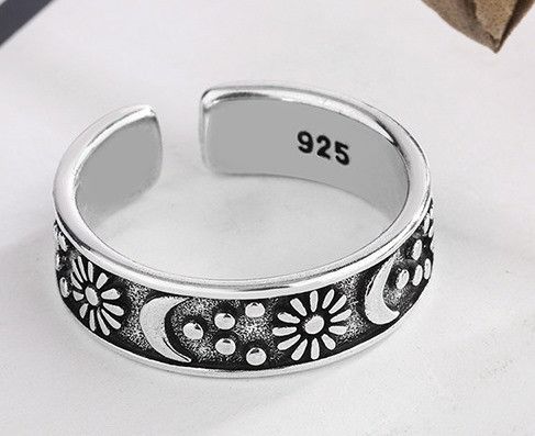 Jewelry Sun Moon Splicing Ring Size ONE SIZE - 3 Thumbnail