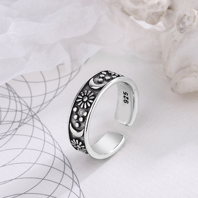 Jewelry Sun Moon Splicing Ring Size ONE SIZE - 2 Thumbnail