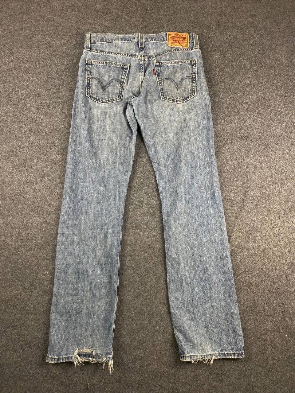 image of 514 Slim Straight Distressed Denim, Men's (Size 33)