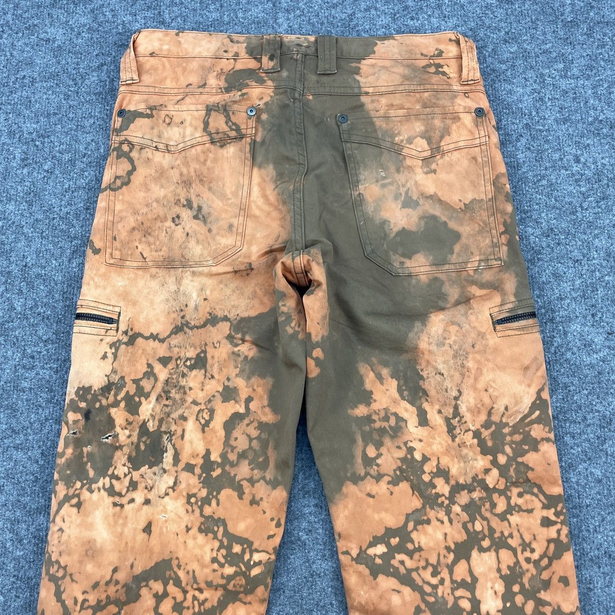 Blue Blue Japan × Japanese Brand × Vintage Vintage Blue Way Asid Wash Distressed Cargo Zip Pants Size US 30 / EU 46 - 10 Thumbnail
