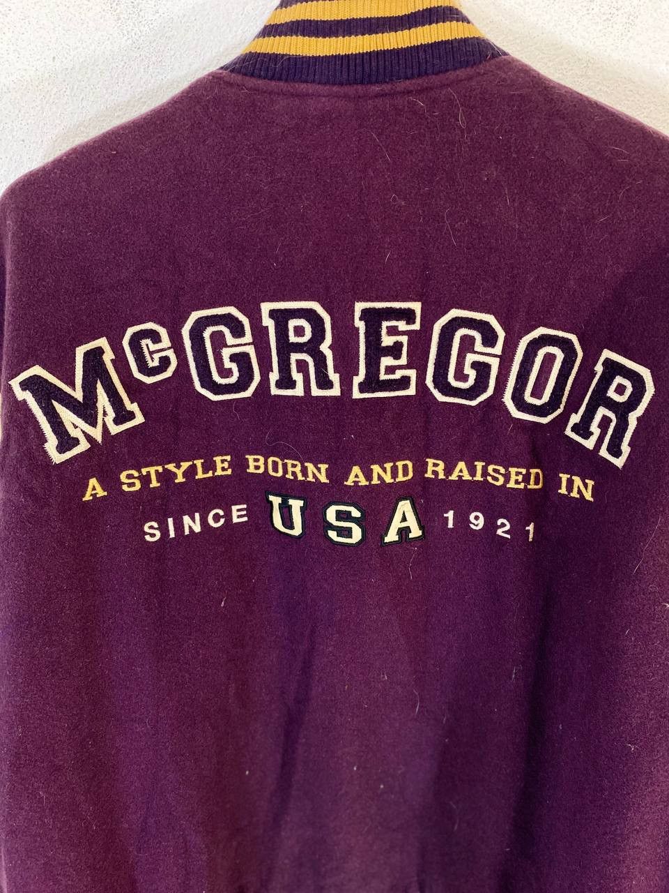 McGregor Vintage Mcgregor Varsity Jacket Leather Sleeves Size US L / EU 52-54 / 3 - 10 Thumbnail