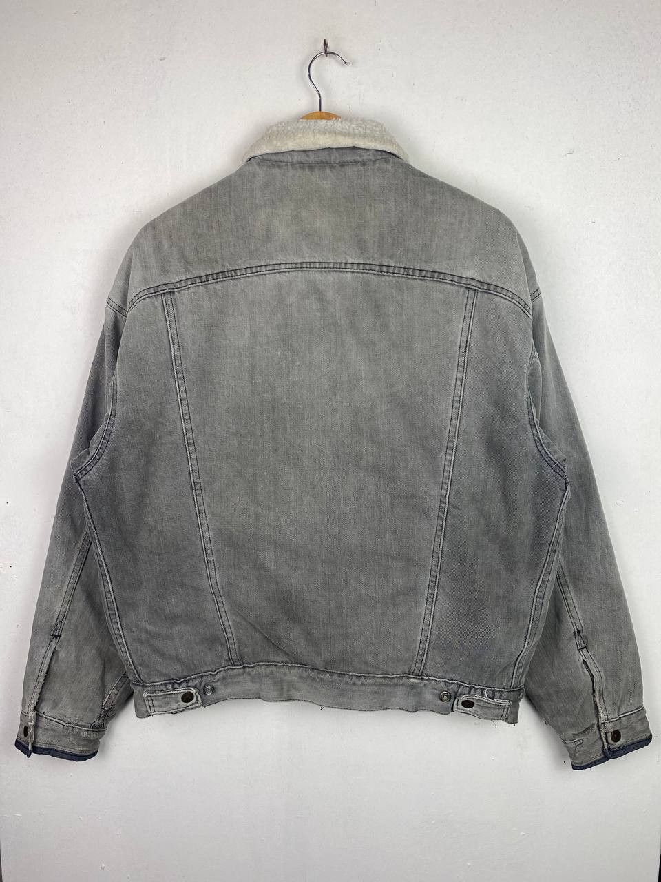 Levi's Vintage Levis Sherpa Jacket Disstressed Made In Usa Size US L / EU 52-54 / 3 - 15 Thumbnail