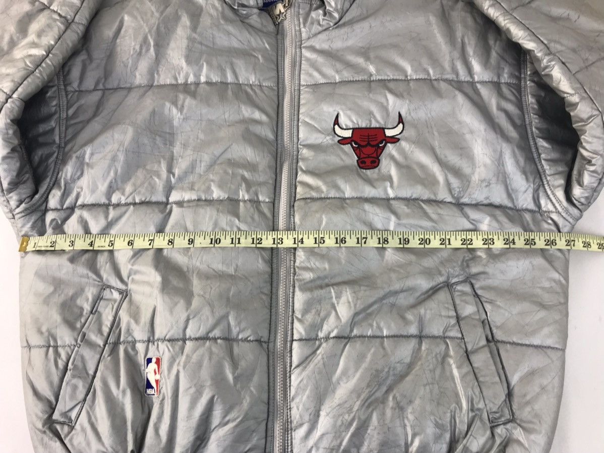 NBA × Starter NBA Starter Chicago Bulls Grey Puffer Quilted Jacket Hoodies Size US L / EU 52-54 / 3 - 10 Thumbnail