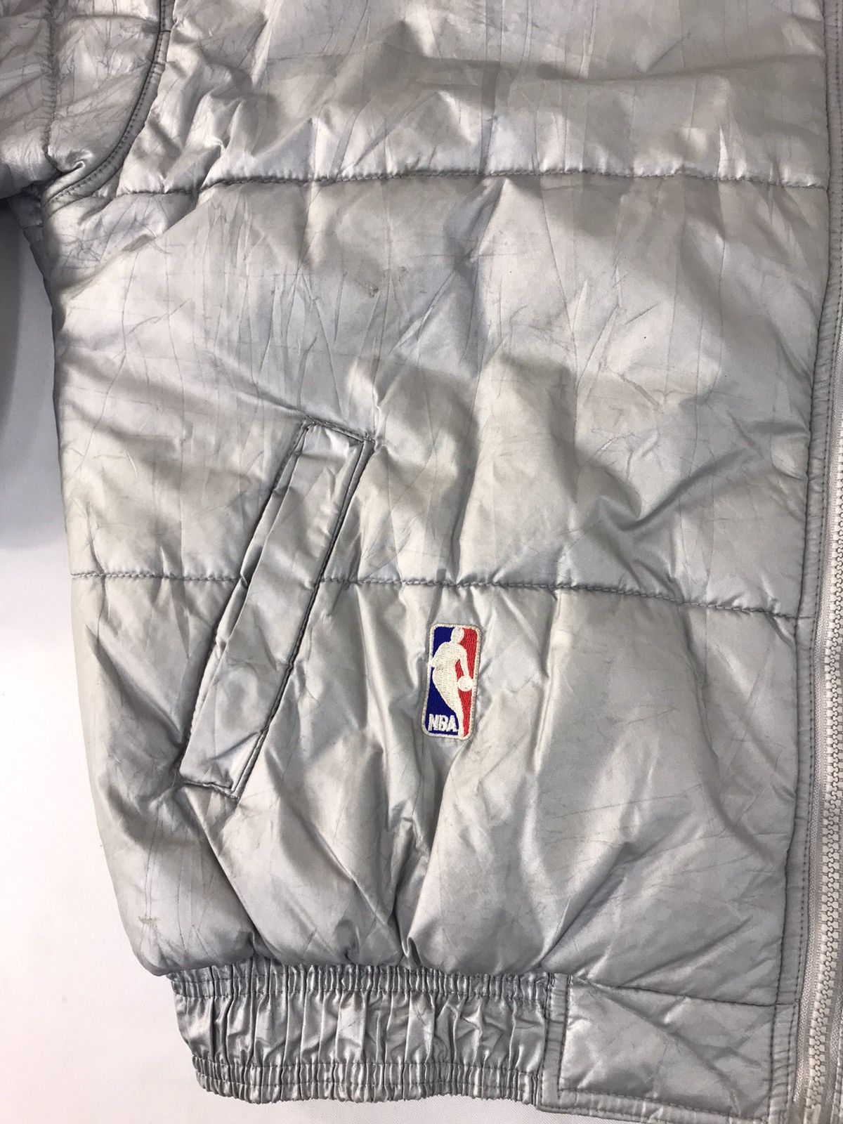 NBA × Starter NBA Starter Chicago Bulls Grey Puffer Quilted Jacket Hoodies Size US L / EU 52-54 / 3 - 15 Thumbnail