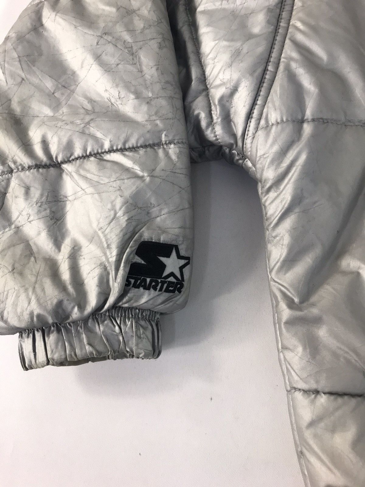 NBA × Starter NBA Starter Chicago Bulls Grey Puffer Quilted Jacket Hoodies Size US L / EU 52-54 / 3 - 14 Thumbnail