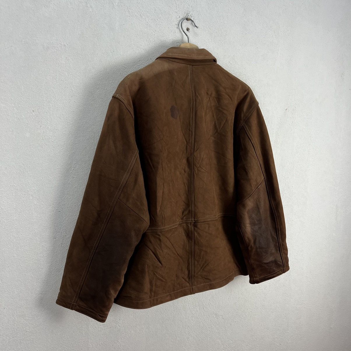 Japanese Brand VINTAGE LEATHER JACKET RECENT COLLECTION RARE LINING Size US M / EU 48-50 / 2 - 8 Thumbnail