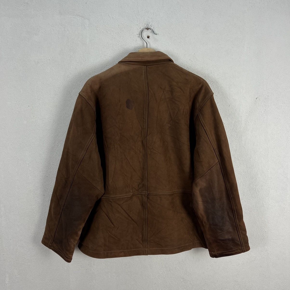 Japanese Brand VINTAGE LEATHER JACKET RECENT COLLECTION RARE LINING Size US M / EU 48-50 / 2 - 7 Thumbnail