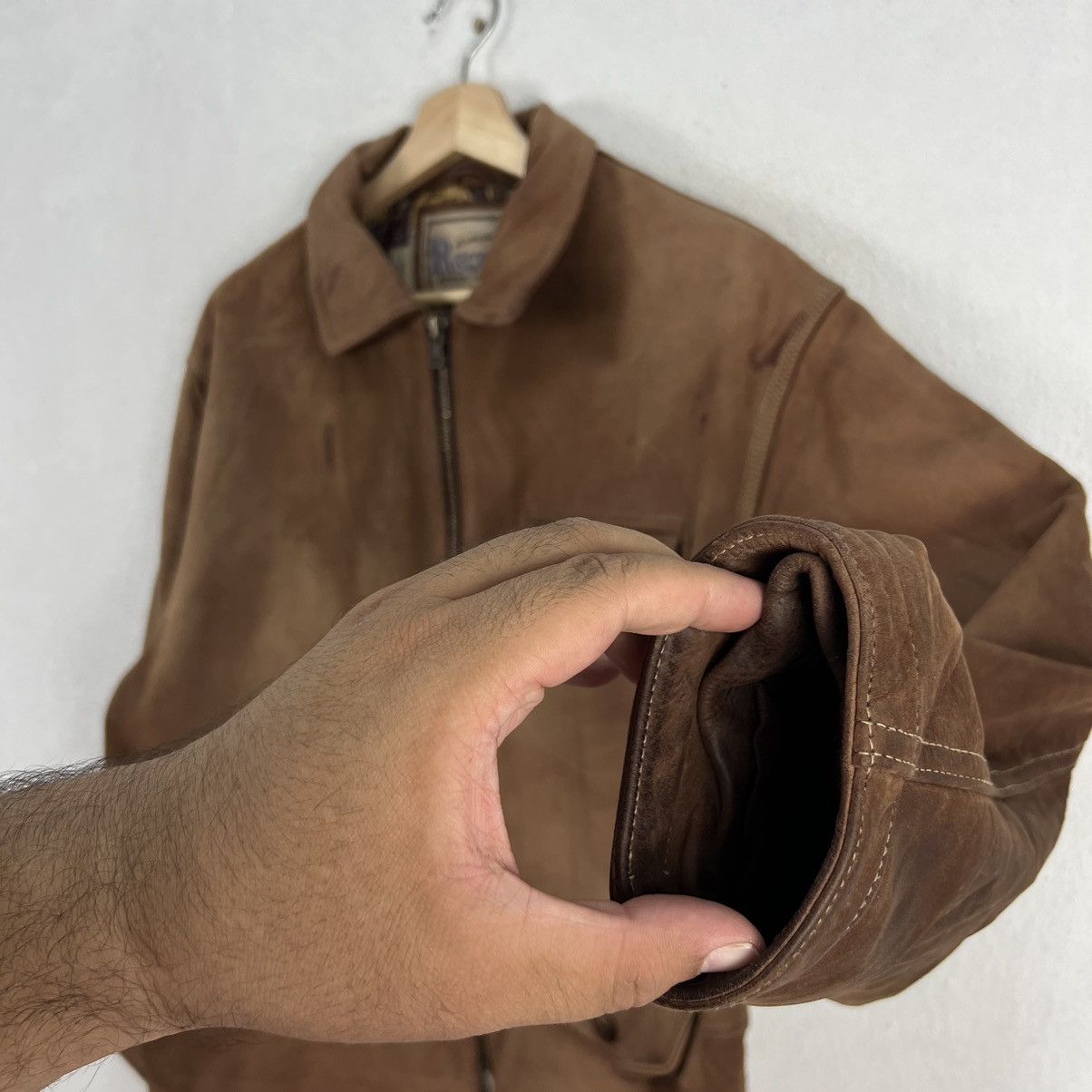 Japanese Brand VINTAGE LEATHER JACKET RECENT COLLECTION RARE LINING Size US M / EU 48-50 / 2 - 6 Thumbnail