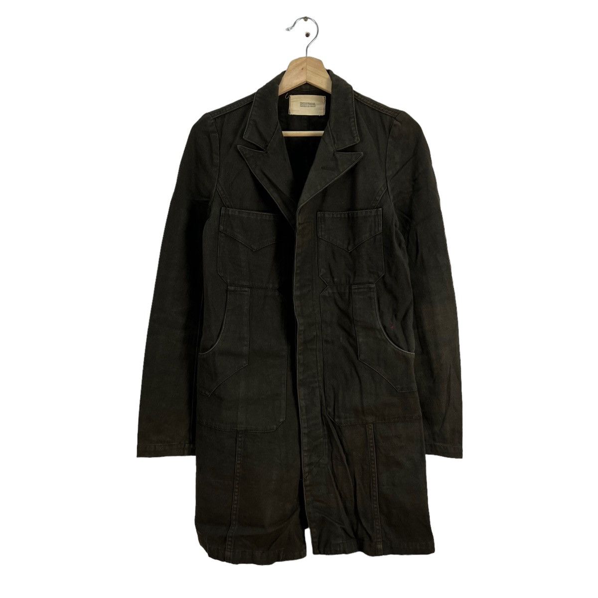 ZUCCA TRAVAIL ISSEY MIYAKE FABRIC MADE FRANCE LONG JACKET