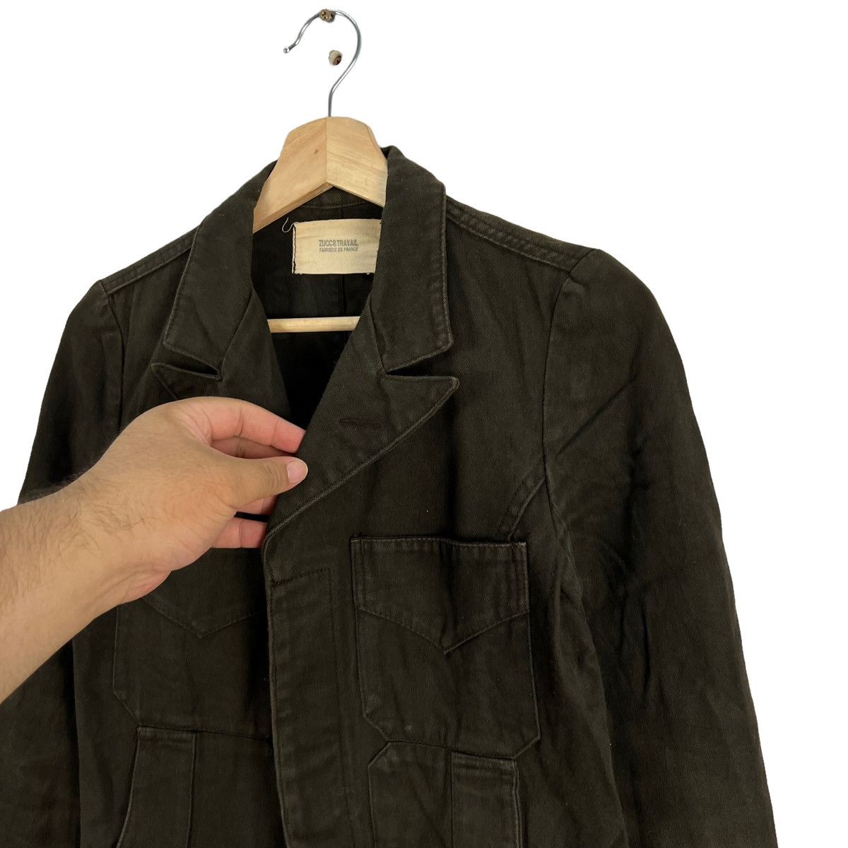 Issey Miyake ZUCCA TRAVAIL ISSEY MIYAKE FABRIC MADE FRANCE LONG JACKET Size US S / EU 44-46 / 1 - 3 Thumbnail