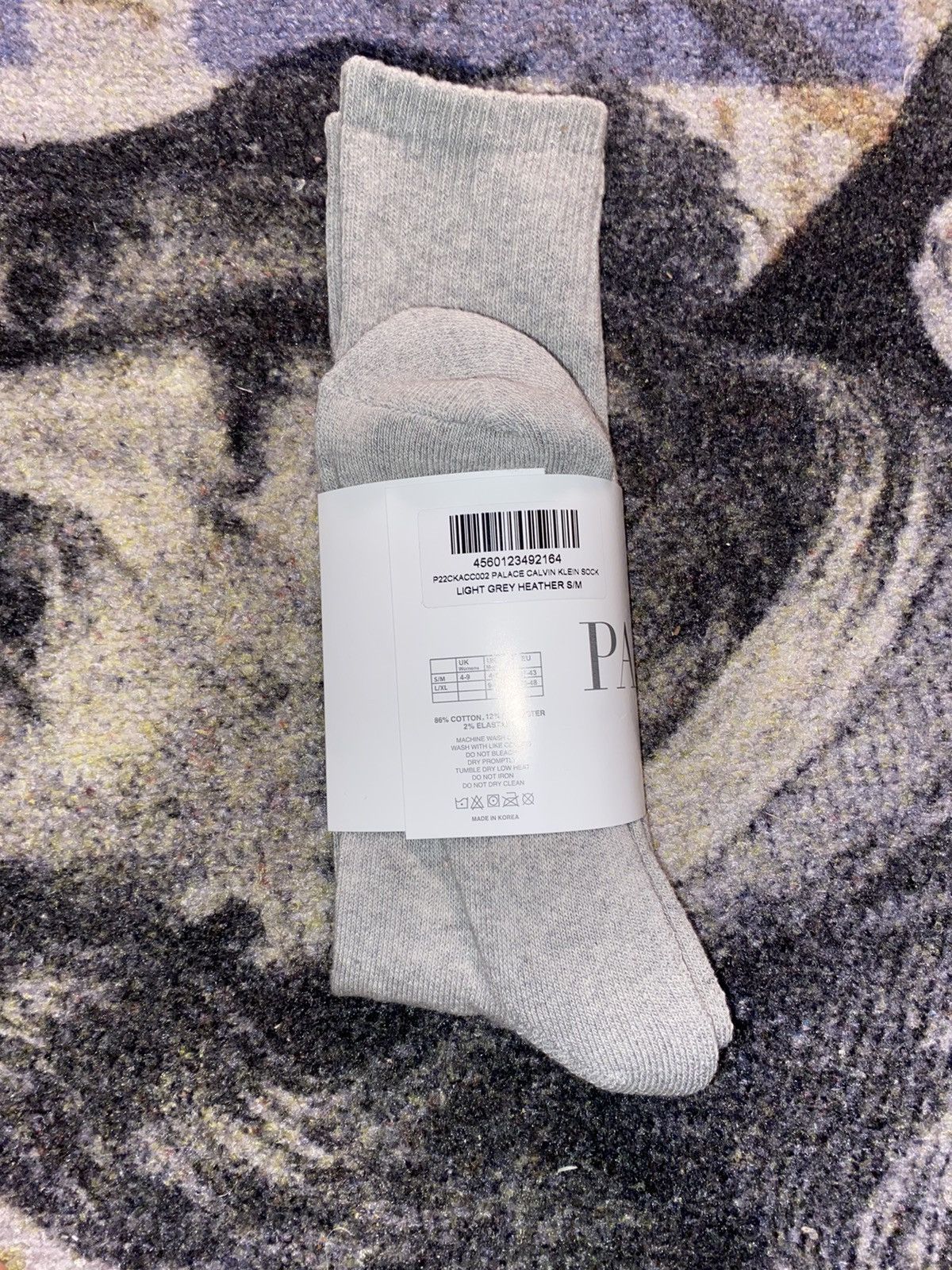 Calvin Klein × Palace CK1 PALACE SOCKS CLASSIC GREY - SMALL / MEDIUM Size ONE SIZE - 2 Thumbnail