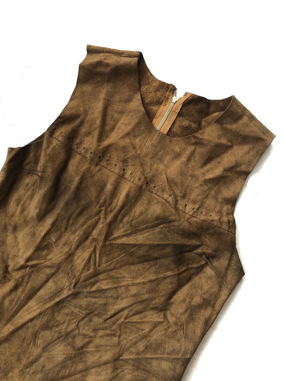 70s Brown Suede Leather Apache Indian Styles Fringe Vest