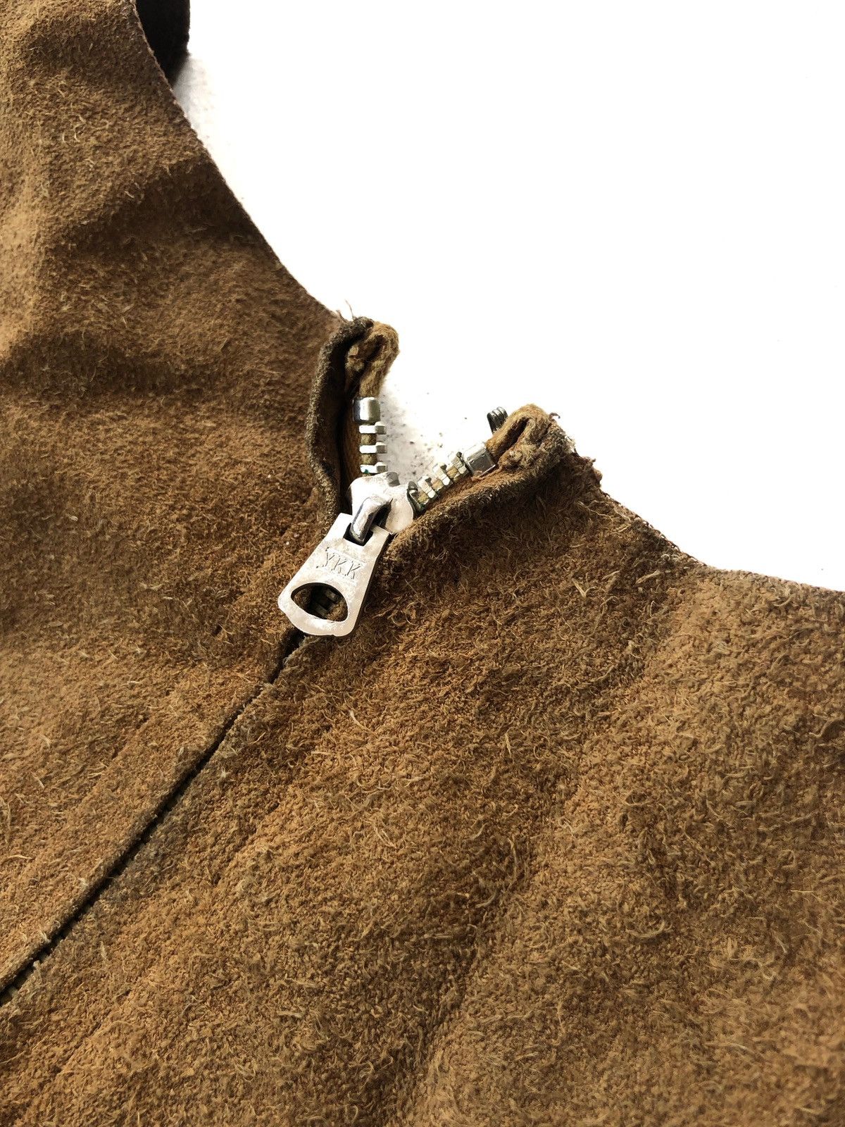 70s Brown Suede Leather Apache Indian Styles Fringe Vest