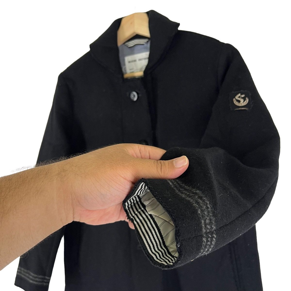 Japanese Brand VINTAGE MILITARY DOUBLE BREAST WOOL JACKET INSPECTOR MARINE Size US M / EU 48-50 / 2 - 5 Thumbnail