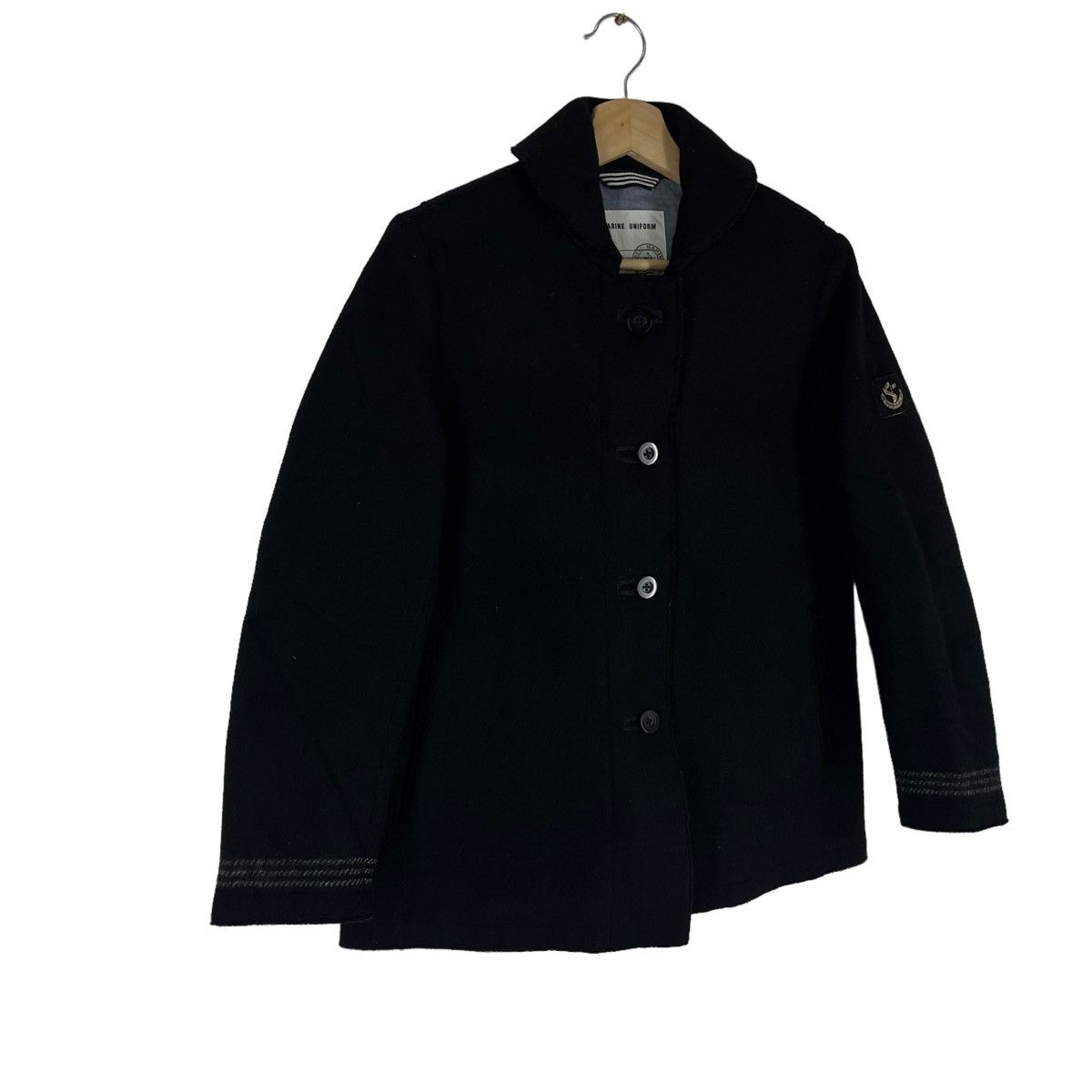 Japanese Brand VINTAGE MILITARY DOUBLE BREAST WOOL JACKET INSPECTOR MARINE Size US M / EU 48-50 / 2 - 2 Thumbnail