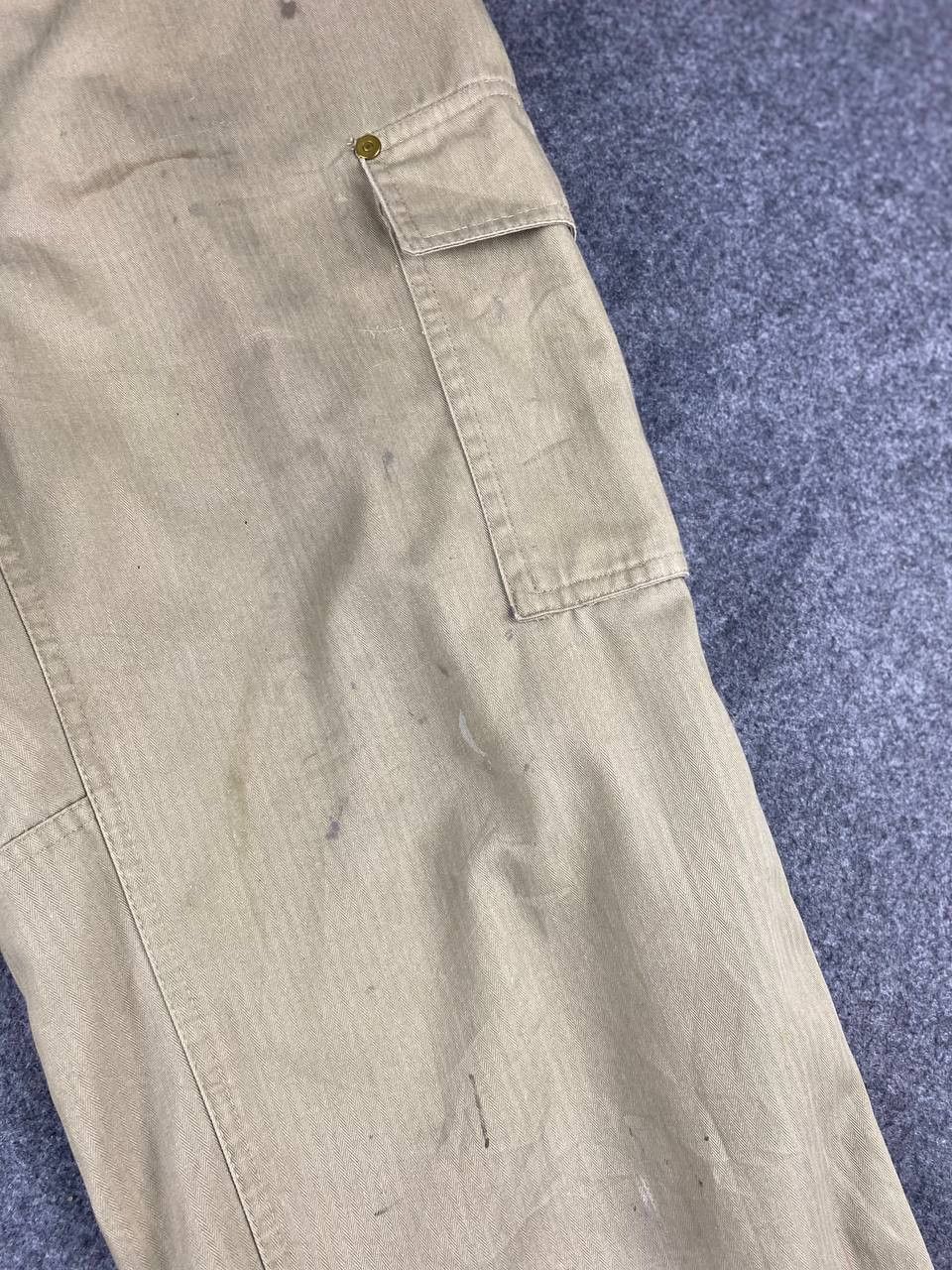 Japanese Brand vintage japanese brands cargo pants herringbone design Size US 35 - 12 Thumbnail