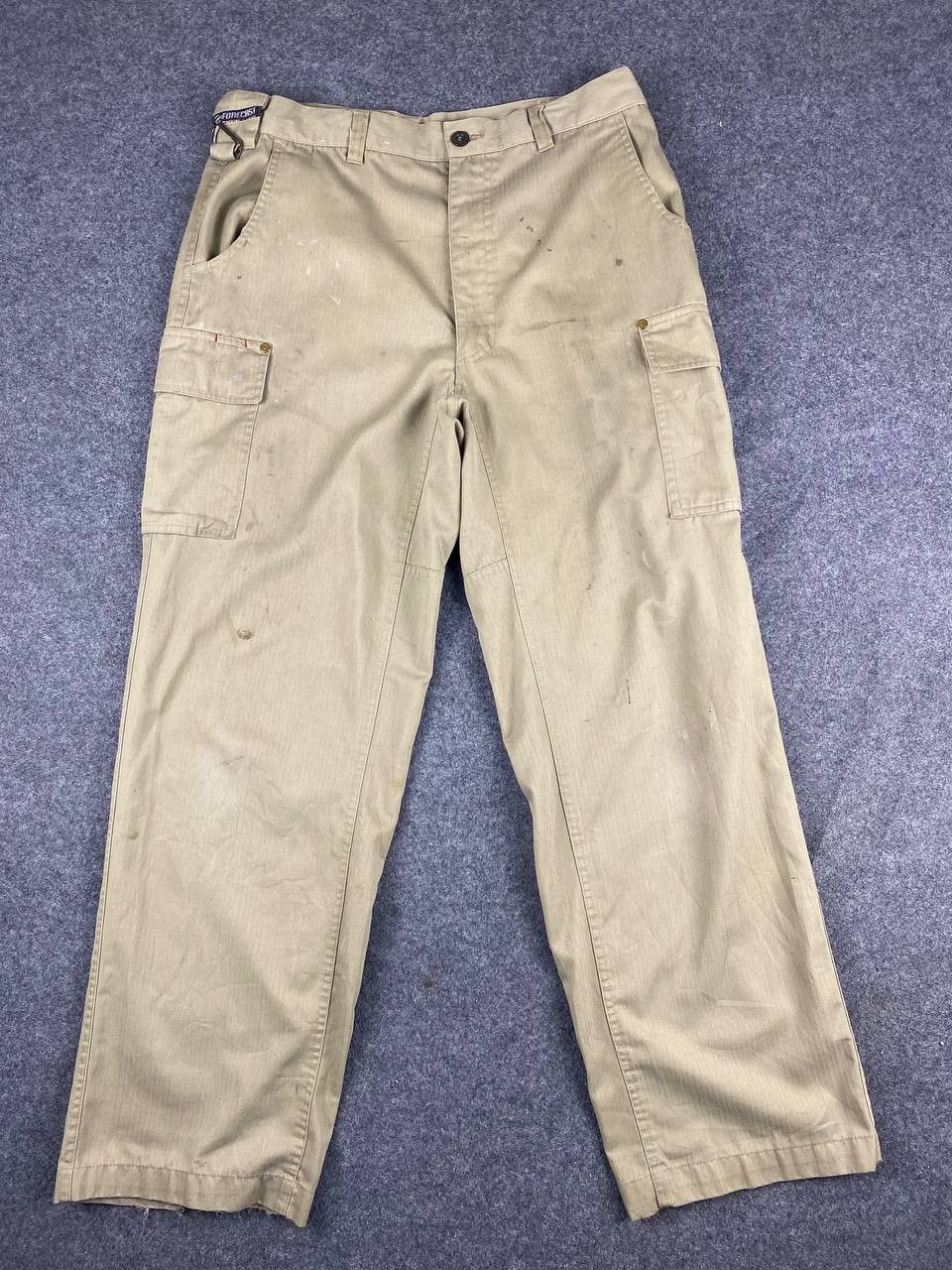 Japanese Brand vintage japanese brands cargo pants herringbone design Size US 35 - 9 Thumbnail