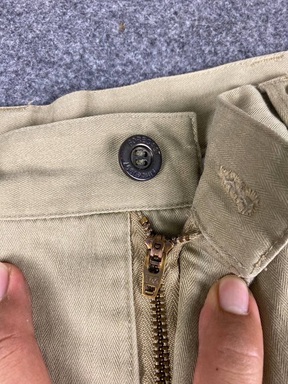 Japanese Brand vintage japanese brands cargo pants herringbone design Size US 35 - 14 Thumbnail