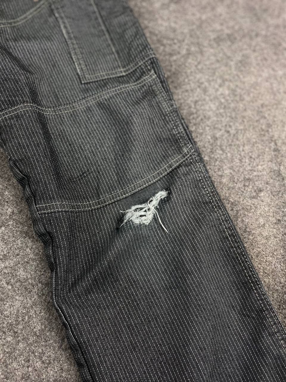 Dickies dickies hickory stripe cargo pants distressed Size US 35 - 11 Thumbnail