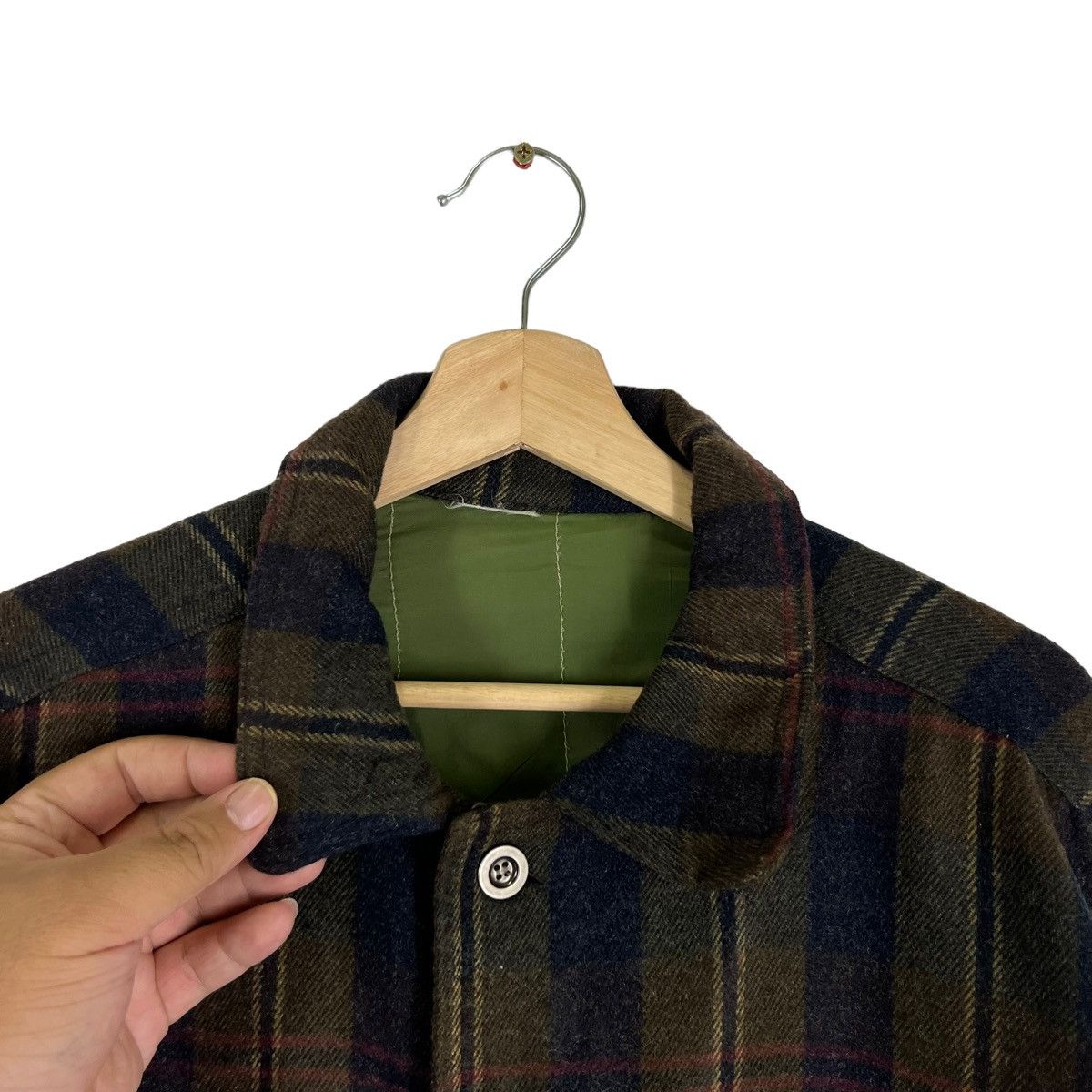 Japanese Brand VINTAGE WOOL JACKET TARTAN DESIGN JAPAN MADE 18 ABOVE Size US M / EU 48-50 / 2 - 6 Thumbnail