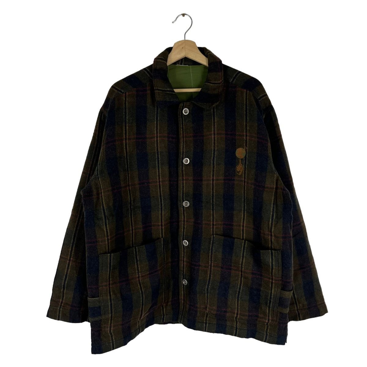 Japanese Brand VINTAGE WOOL JACKET TARTAN DESIGN JAPAN MADE 18 ABOVE Size US M / EU 48-50 / 2 - 1 Thumbnail