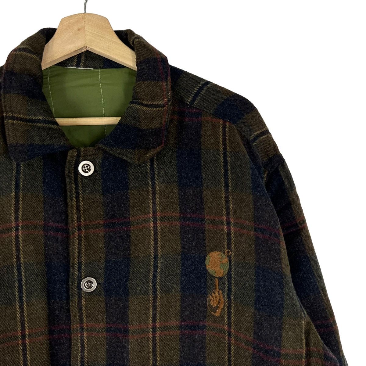 Japanese Brand VINTAGE WOOL JACKET TARTAN DESIGN JAPAN MADE 18 ABOVE Size US M / EU 48-50 / 2 - 3 Thumbnail