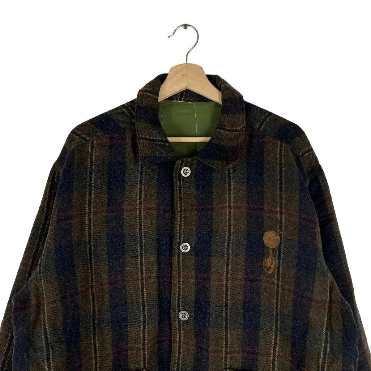 Japanese Brand VINTAGE WOOL JACKET TARTAN DESIGN JAPAN MADE 18 ABOVE Size US M / EU 48-50 / 2 - 2 Thumbnail
