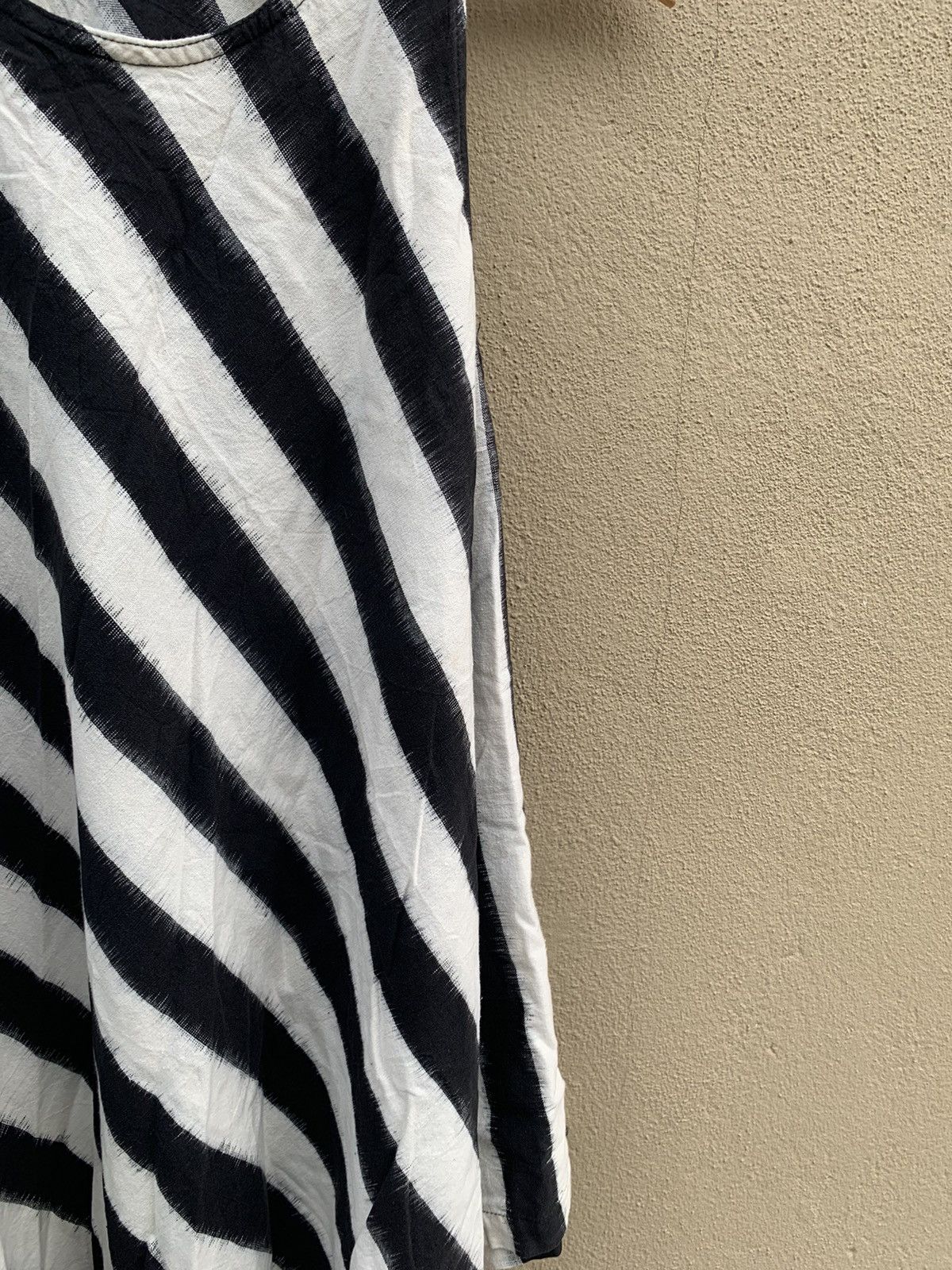 Issey Miyake RARE IS Issey Miyake Striped Sleveless Long Tunic Top Shirt Size L / US 10 / IT 46 - 3 Thumbnail