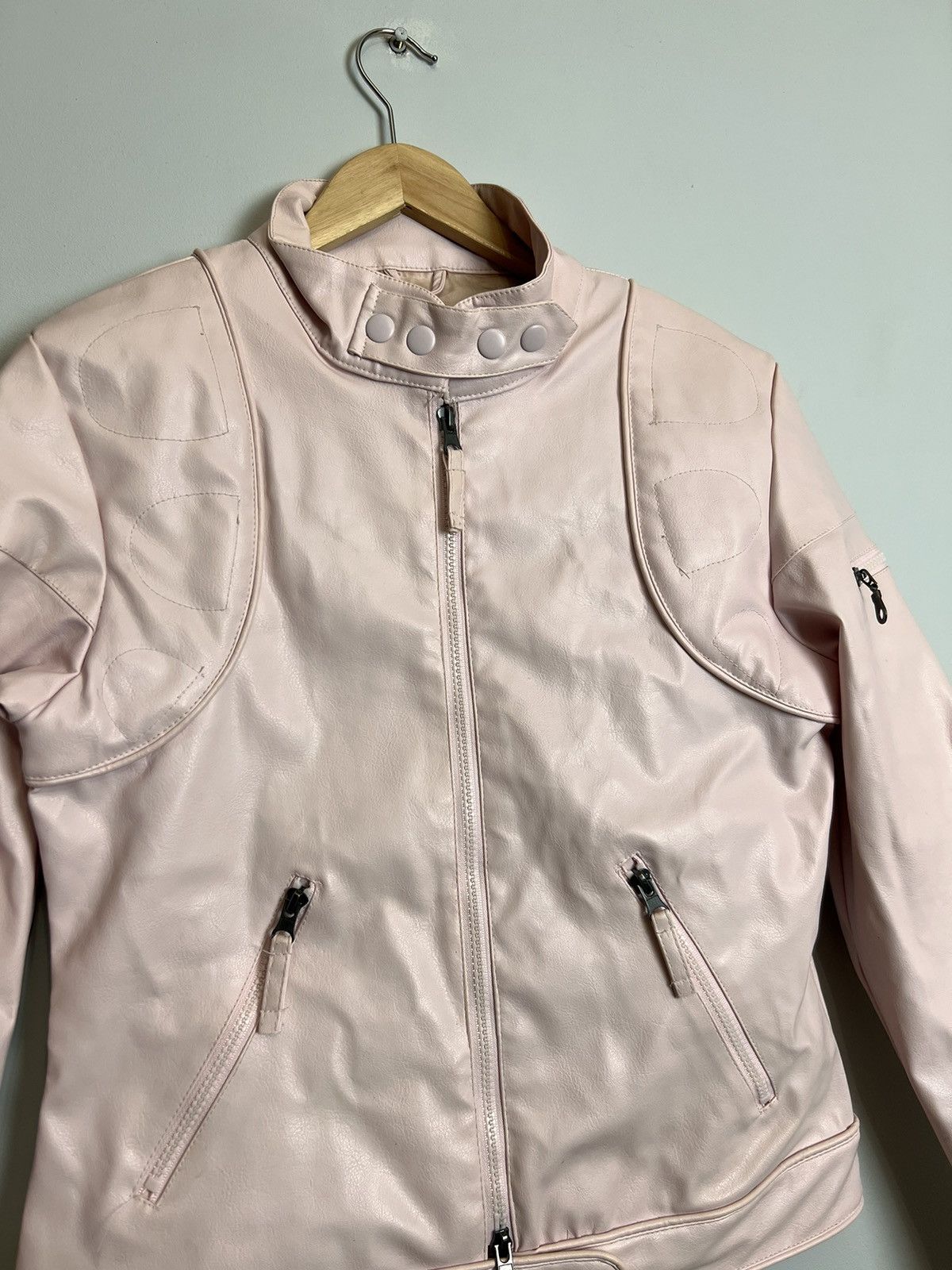 Vintage Vintage Y2k Woman Eco Leather Racing Jacket Hype Streetwear Size M / US 6-8 / IT 42-44 - 3 Thumbnail