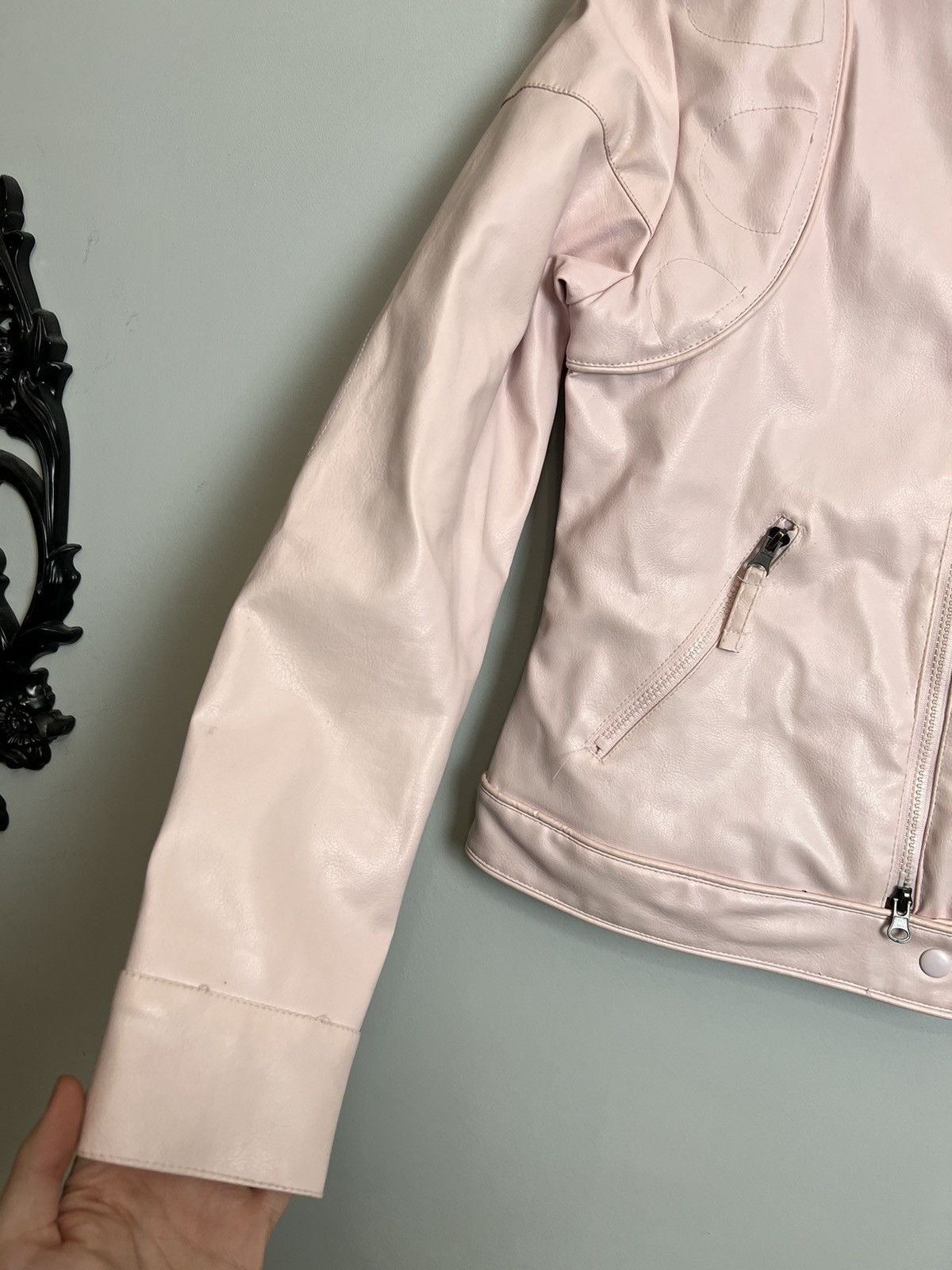 Vintage Vintage Y2k Woman Eco Leather Racing Jacket Hype Streetwear Size M / US 6-8 / IT 42-44 - 5 Thumbnail