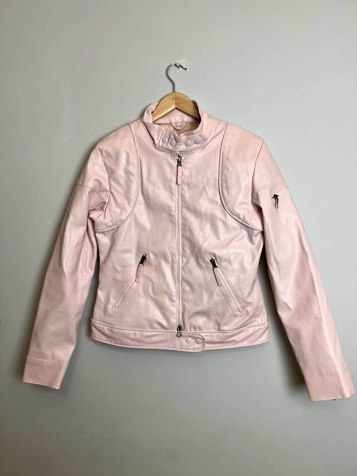 Vintage Vintage Y2k Woman Eco Leather Racing Jacket Hype Streetwear Size M / US 6-8 / IT 42-44 - 1 Thumbnail