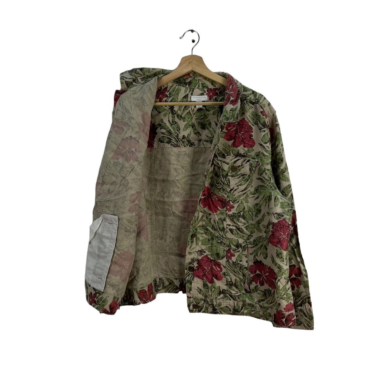 Vintage VINTAGE CHARTER CLUB WOMAN FLORAL FULL PRINT JACKET Size M / US 6-8 / IT 42-44 - 9 Thumbnail