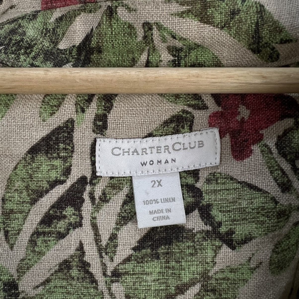 Vintage VINTAGE CHARTER CLUB WOMAN FLORAL FULL PRINT JACKET Size M / US 6-8 / IT 42-44 - 10 Thumbnail
